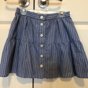 Madewell button front skirt